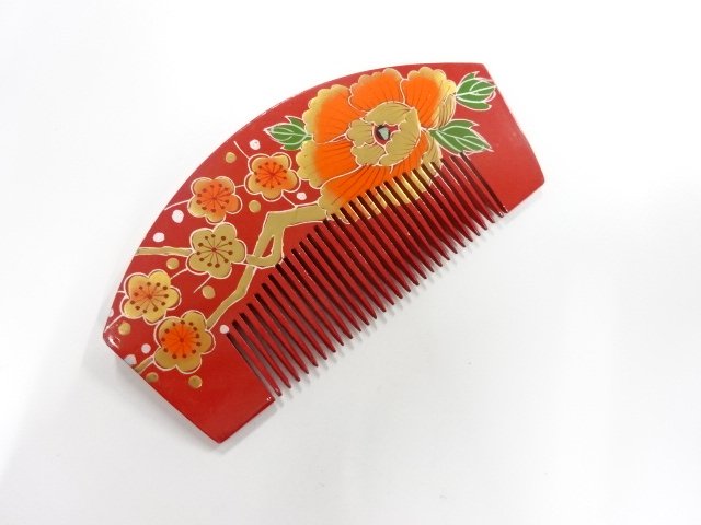 Antique lacquered lacquer comb
